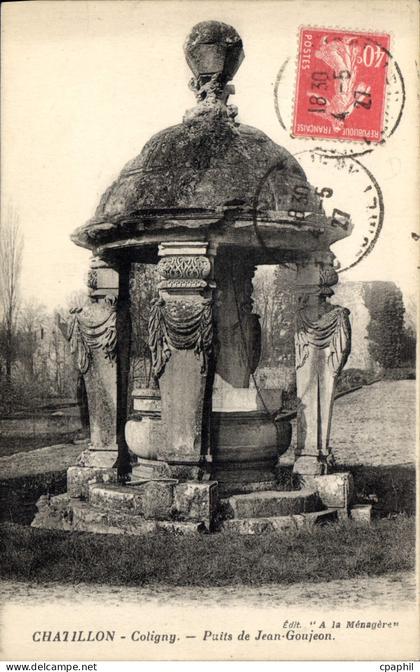 CPA Chatillon Coligny Puits de Jean Goujeon