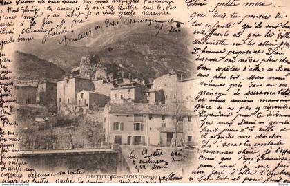 châtillon en diois - une vue sur le village