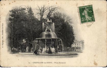 CPA Chatillon sur Seine Place Marmont