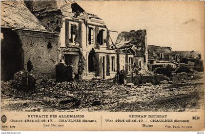 CPA Chaulnes les ruines (1503247)