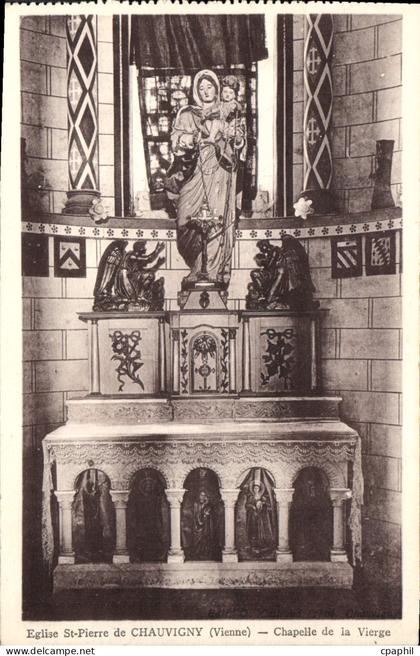 CPA Eglise St Pierre de Chauvigny Vienne Chapelle de la Vierge