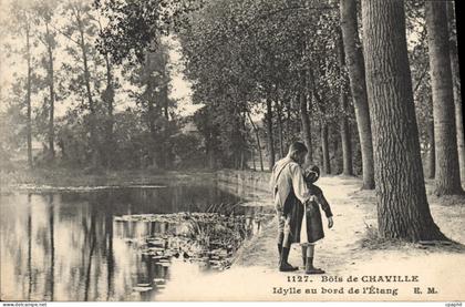 CPA Bois de Chaville Idylle au bord de l'Etang