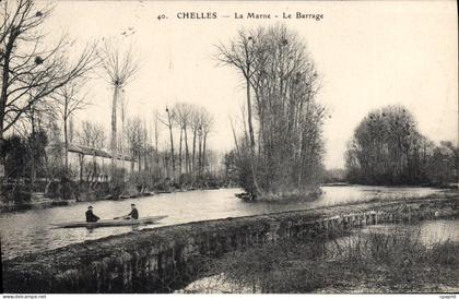CPA Chelles La Marne Le Barrage