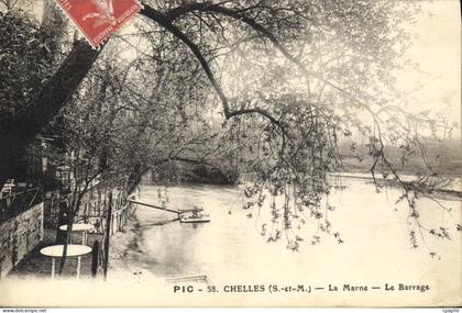 CPA Chelles La Marne Le Barrage