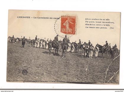 CHENOVE  La Cavalerie au camp -