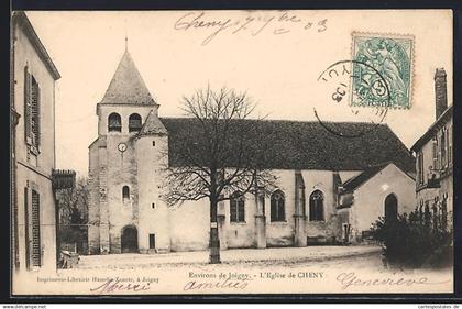 CPA Cheny, L`Église de Cheny