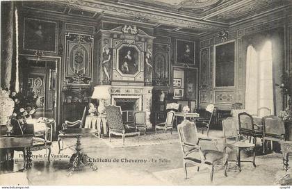 CPA le chateau de cheverny- Le salon