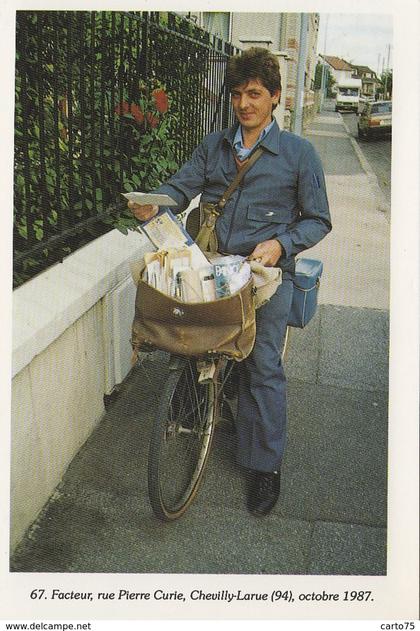 Chevilly-Larue 94 - Facteur - Bicyclette - Métiers - 1989