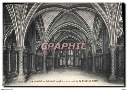 CPA Paris Sainte Chapelle Interieur de la Chapelle Basse
