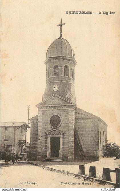 CPA FRANCE 69 " Chiroubles, L église"