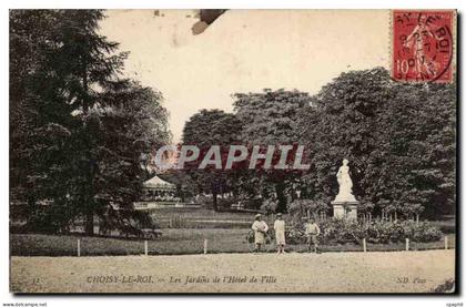 CPA Choisy le Roi Les jardins de l'hotel de ville