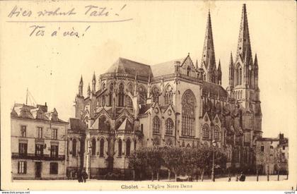 CPA Cholet l'Eglise Notre Dame