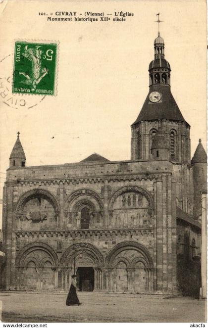 CPA CIVRAY - L'Église (365868)