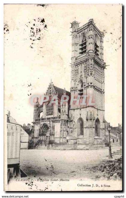 CPA Clamecy L'eglise Saint Martin