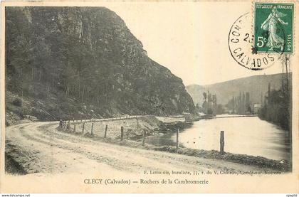 CPA Clecy Calvados Rochers de la Cambronnerie