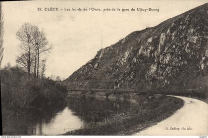 CPA Clecy les Bords de l'Orne pres de la gare de Clecy Bourg
