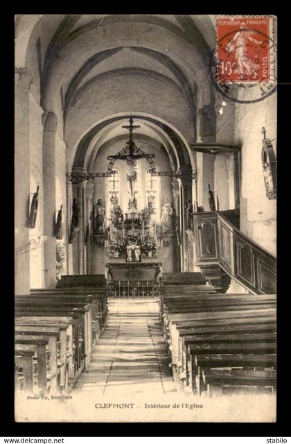 52 - CLEFMONT - INTERIEUR DE L'EGLISE