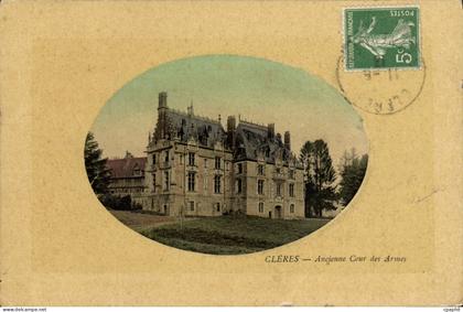 CPA Cleres Ancienne Cour Des Armes