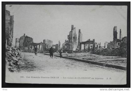 55 Clermont-en-Argonne ruine    D55D  K55117K  C55117C RH043481