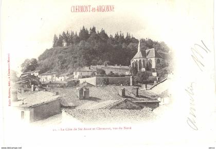 Carte POSTALE Ancienne  de CLERMONT en ARGONNE  - Côte de Ste ANNE