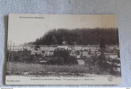 Clermont en Argonne, vue panoramique N°1 partie Ouest, Meuse 55