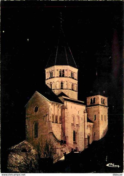 Carte Postale - 71 - Cluny - L'Abbaye - L'Abbaye illuminée de nuit - CPM - Voir Scans Recto-Verso - Poscard - Carta Post