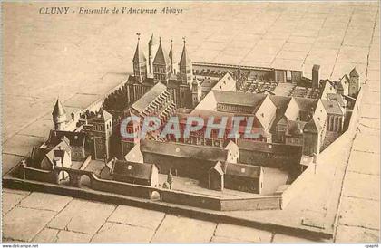 CPA Cluny Ensemble de l'Ancienne Abbaye