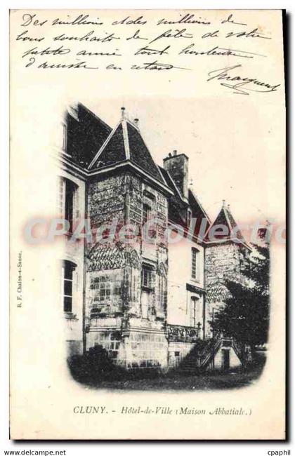 CPA Cluny Hotel De Ville