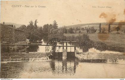 CPA Cluny Pont sur la Grosne