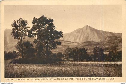 CPA Cluses - Le Col de Chatillon et la Pointe de Marcelly