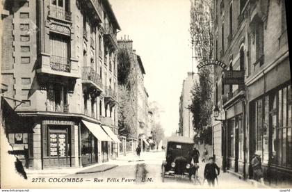 CPA Colombes Rue Felix Faure Mercerie