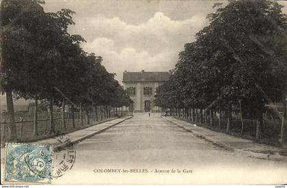 CPA Colombey le Belles Avenue de la Gare