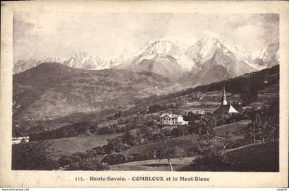 CPA Combloux Et Le Mont Blanc