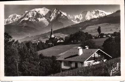 CPA Combloux village Et Le Mont Blanc