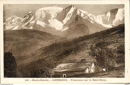 CPA Haute Savoie Combloux Panorama sur le Mont Blanc
