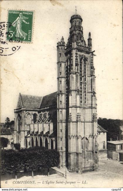 CPA Compiegne L'Eglise Saint Jacques