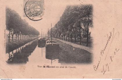 59 CONDE SUR L ESCAUT VUE DE L ESCAUT EN AVAL