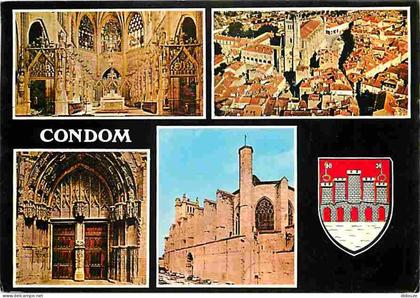 Carte Postale - 32 - Condom - Multivues - Blasons - Flamme Postale de Condom - CPM - Voir Scans Recto-Verso - Poscard -