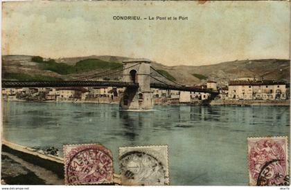 CPA Condrieu - Le Pont et le Port (1036507)