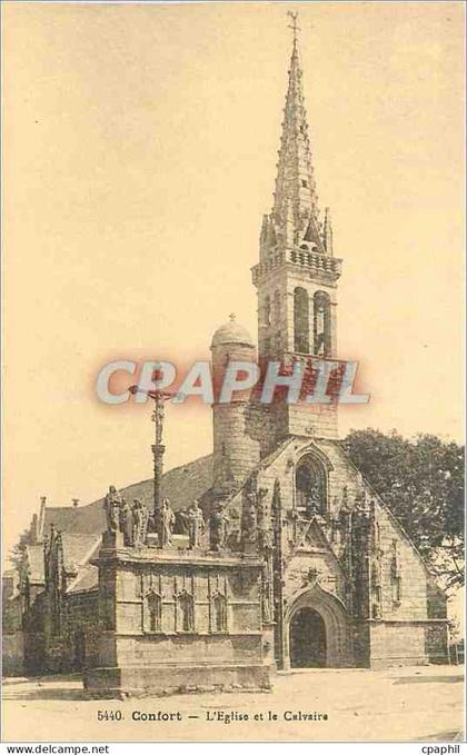 CPA Confort L'Eglise et le Calvaire