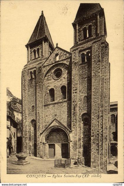 CPA Conques Eglise sainte foy
