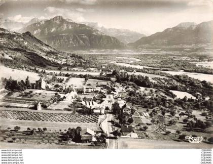 74 - CONTAMINE-sur-ARVE _C00278_ Vue aérienne - Ecole d'agriculture - Eglise du XIV - CPSM - 15x10 cm