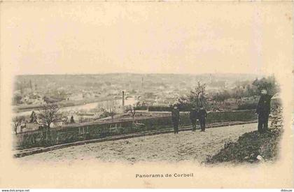 Carte Postale Ancienne - 91 - Corbeil Essonnes - Panorama de Corbeil - Animée - Précurseur - CPA - Voir Scans Recto-Vers