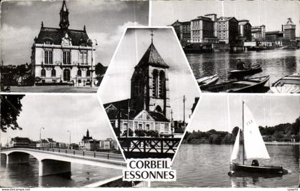 CPA Corbeil Essonnes Mairie Le pont