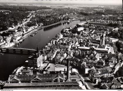 CPSM Corbeil Essonnes Vue Aerienne L'Hotel De Ville Et La Seine