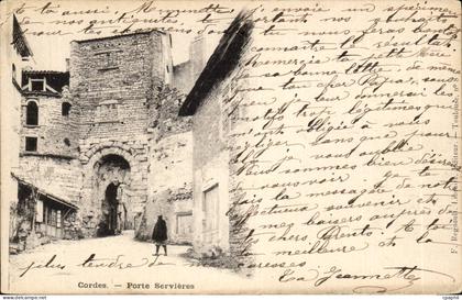Cordes - Portes Servieres - CPA