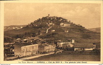 CPA Cordes Vue Generale