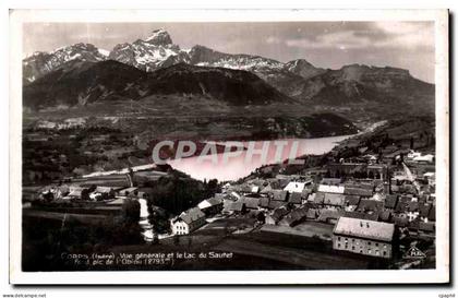 CPA Corps Vue generale et le Lac du Sautet