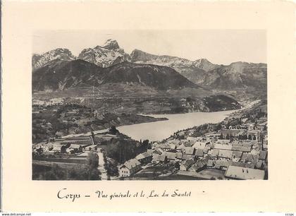 CPSM Corps vue générale et Le Lac du Sautet