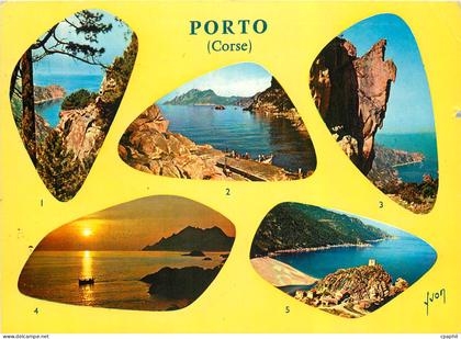 CPM Porto Corse Couleurs et Lumiere de France La Corse Oasis de Beaute